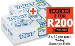 Checkers Today Sausage Rolls offer