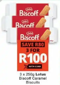 Checkers Lotus Biscoff Caramel Biscuits offer