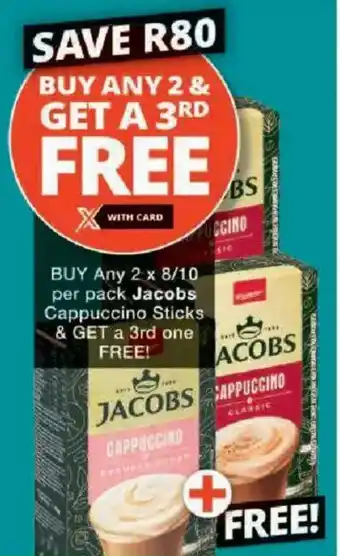 Checkers Jacobs Cappuccino Sticks offer