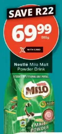 Checkers Nestlé Milo Malt Powder Drink offer