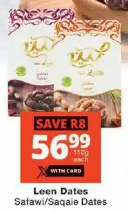 Checkers Leen Dates Safawi/ Saqale Dates offer