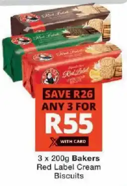 Checkers Bakers Red Label Cream Biscuits offer
