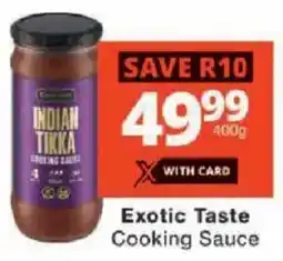 Checkers Exotic Taste Cooking Sauce offer