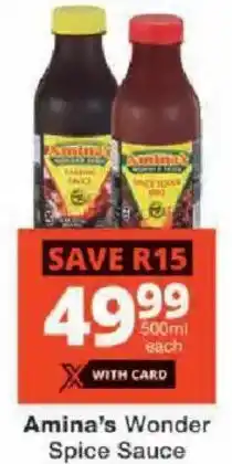 Checkers Amina's Wonder Spice Sauce offer