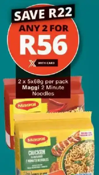 Checkers Maggi 2 Minute Noodles offer