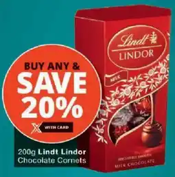 Checkers Lindt Lindor Chocolate Cornets offer