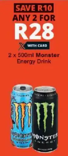 Checkers Monster Energy Drink offer