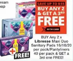 Checkers Libresse Maxi Duo Sanitary Pads/ Pantyliners offer