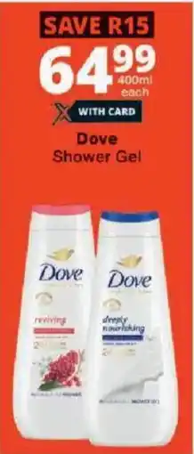 Checkers Dove Shower Gel offer
