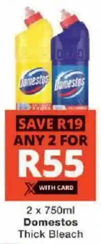 Checkers Domestos Thick Bleach offer