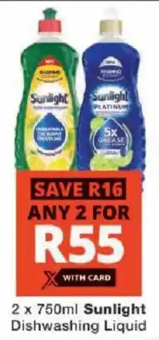 Checkers Sunlight Dishwashing Liquid offer