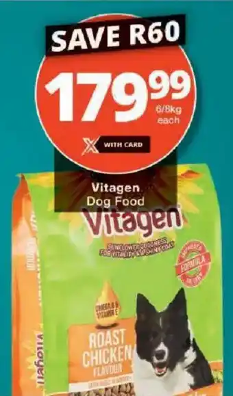 Checkers Vitagen Dog Food offer