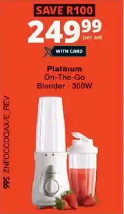 Checkers Platinum On-The-Go Blender offer