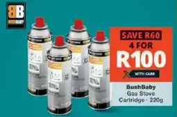 Checkers BushBaby Gas Stove Cartridge offer