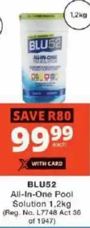 Checkers BLU52 All-In-One Pool Solution offer