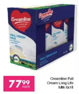Save Creamline Full Cream Long Life Milk offer