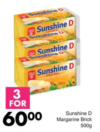 Save Sunshine D Margarine Brick offer