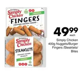 Save Simply Chicken Nuggets/ Burger Fingers/ Steaklets/ Bites offer