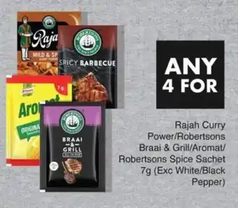 Save Rajah Curry Power/ Robertsons Braai & Grill/ Aromat/ Robertsons Spice Sachet offer
