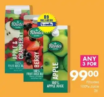 Save Rhodes 100% Juice offer