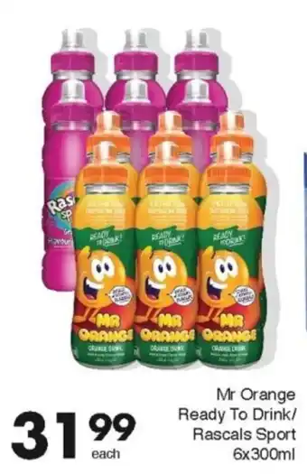 Save Mr Orange Ready To Drink/ Rascals Sport offer