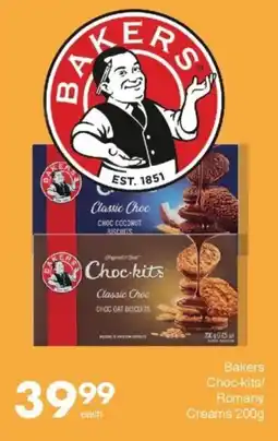 Save Bakers Choc-kits/ Romany Creams offer