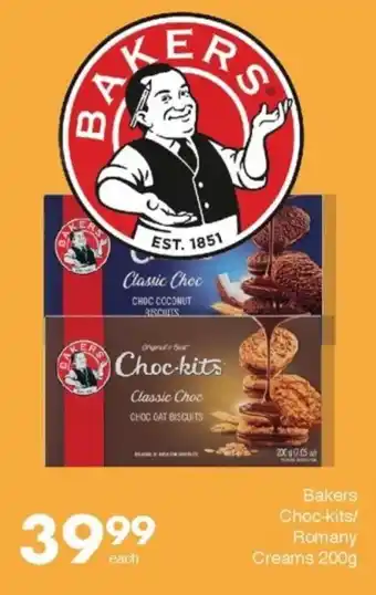 Save Bakers Choc-kits/ Romany Creams offer