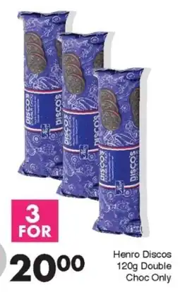 Save Henro Discos Double Choc Only offer
