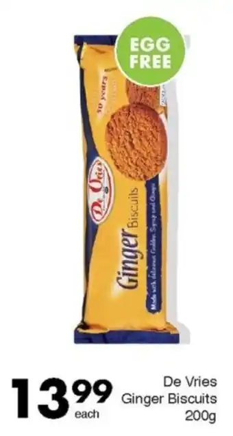 Save De Vries Ginger Biscuits offer