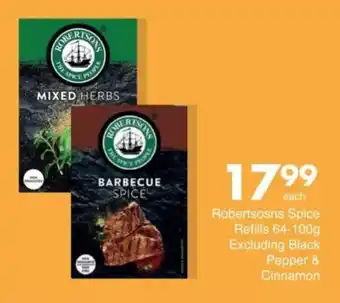 Save Robertsosns Spice Refills offer