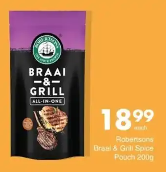 Save Robertsons Braai & Grill Spice Pouch offer