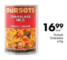 Save Dursots Chakalaka offer