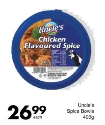 Save Uncle's Spice Bowls offer