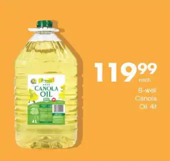 Save B-well Canola Oil offer