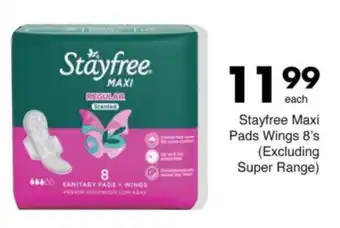 Save Stayfree Maxi Pads Wings offer