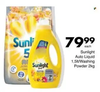 Save Sunlight Auto Liquid/ Washing Powder offer