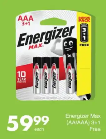 Save Energizer Max AA/AAA offer