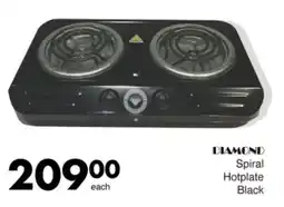 Save DIAMOND Spiral Hotplate Black offer