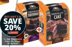 Checkers Hyper Ina Paarman's Cake Mix Range All Variants offer