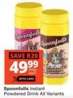 Checkers Hyper Spoonfulls Instant Powdered Drink All Variants offer