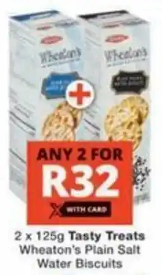 Checkers Hyper Tasty Treats Wheaton's Plain Salt Water Biscuits offer