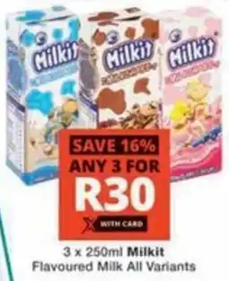 Checkers Hyper Milkit Flavoured Milk All Variants offer