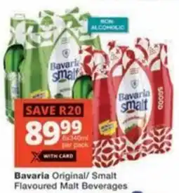 Checkers Hyper Bavaria Original/ Smalt Flavoured Malt Beverages offer