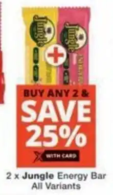 Checkers Hyper Jungle Energy Bar All Variants offer