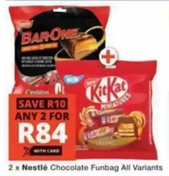 Checkers Hyper Nestlé Chocolate Funbag All Variants offer
