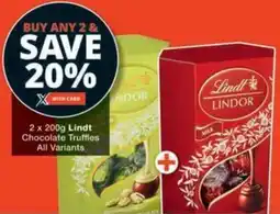 Checkers Hyper Lindt Chocolate Truffles All Variants offer