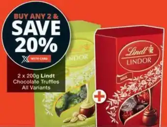 Checkers Hyper Lindt Chocolate Truffles All Variants offer