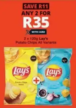 Checkers Hyper Lay's Potato Chips All Variants offer