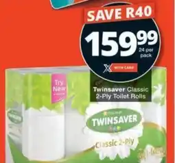 Checkers Hyper Twinsaver Classic 2-Ply Toilet Rolls offer
