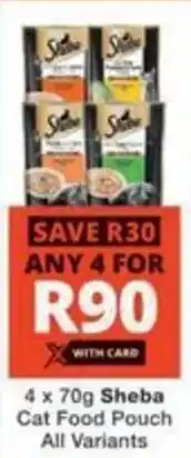 Checkers Hyper Sheba Cat Food Pouch All Variants offer